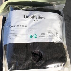 Goodfellow & Co Black Quarter Socks - 10 Pack